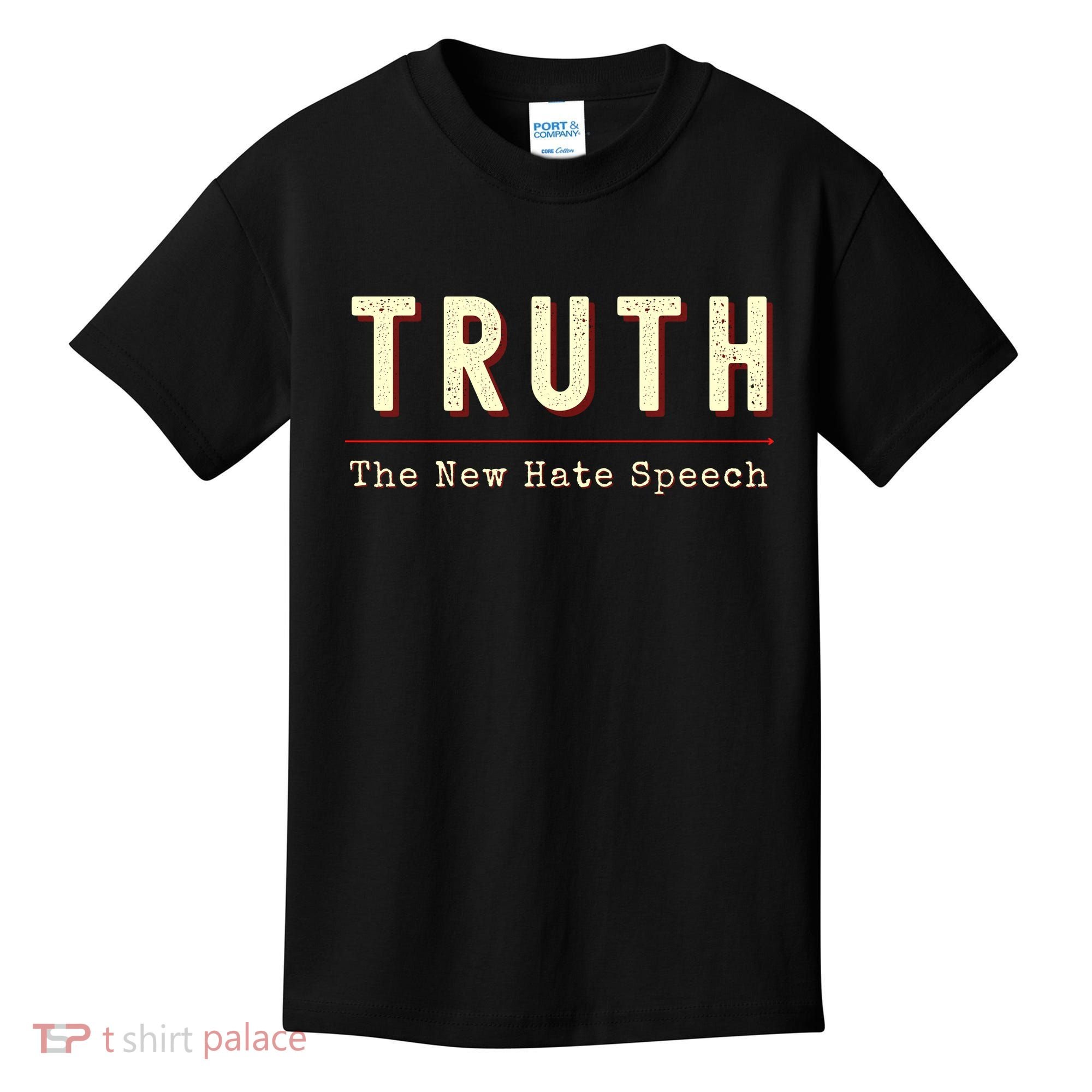 Conservative Anti Woke Cancel Culture Truth The New Hate Speech Kids T-Shirt