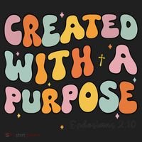Created A With Purpose Christian Groovy Godsister Beanie thumb 2