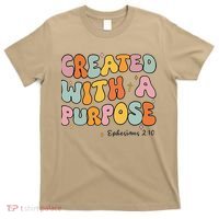 Created A With Purpose Christian Groovy Godsister T-Shirt thumb 0