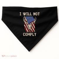 Conservative Anti Woke Politically Incorrect USA-Made Doggie Bandana thumb 0