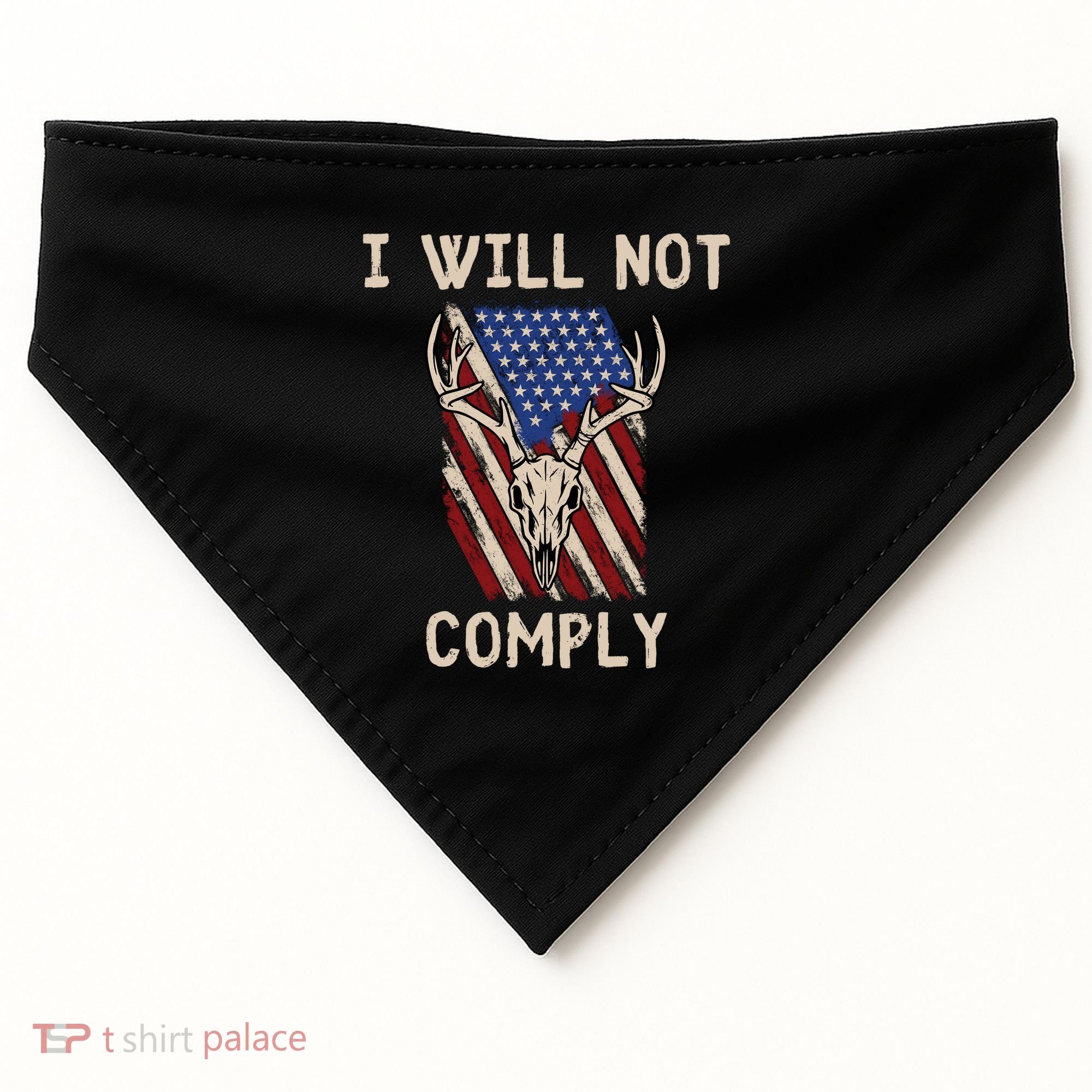 Conservative Anti Woke Politically Incorrect USA-Made Doggie Bandana