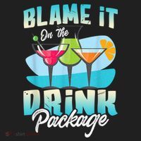 Cruise Alcohol Wine Lover Blame It On The Drink Package Women's Sweatshirt thumb 2
