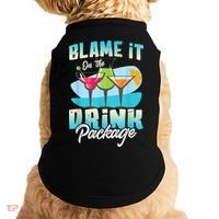 Cruise Alcohol Wine Lover Blame It On The Drink Package Doggie Tank thumb 0