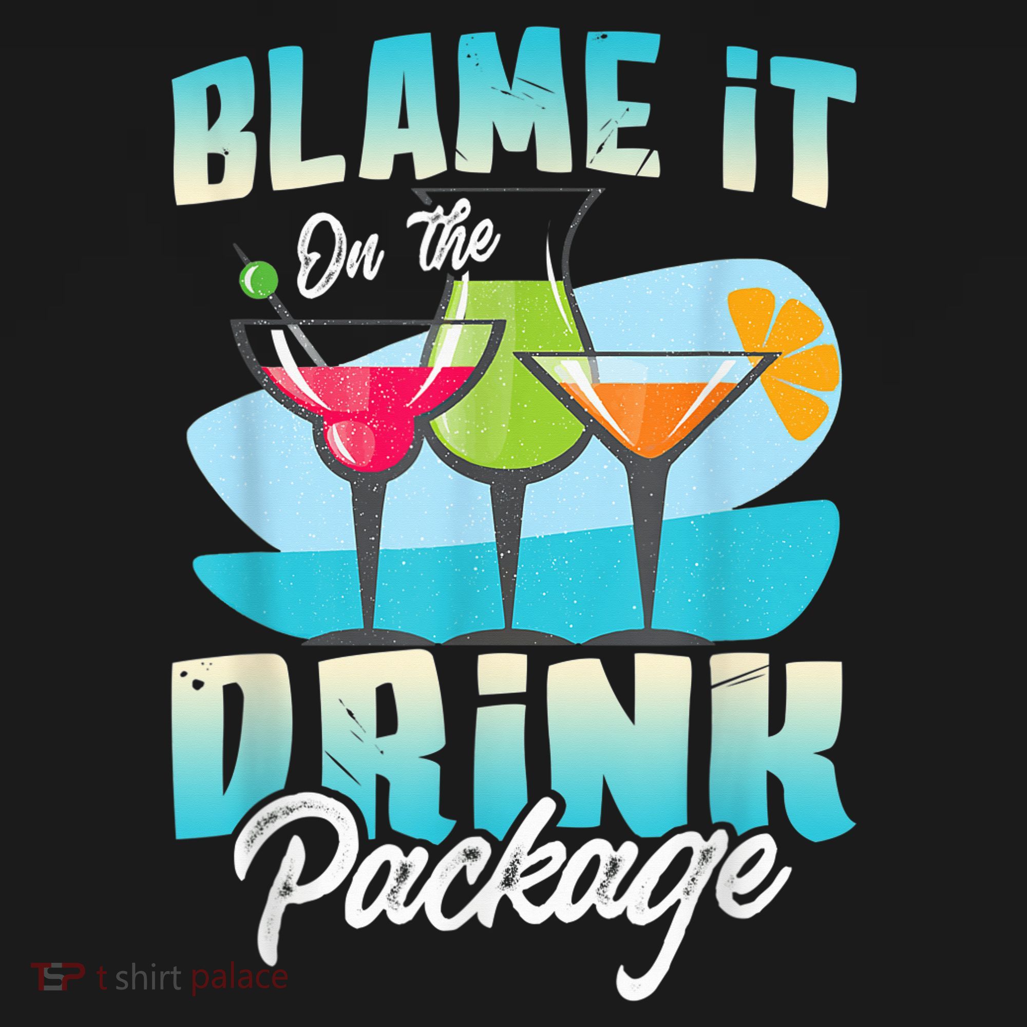 Cruise Alcohol Wine Lover Blame It On The Drink Package Women's Tank Top