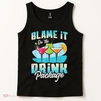 Cruise Alcohol Wine Lover Blame It On The Drink Package Tank Top thumb 2
