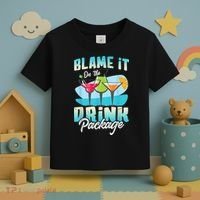 Cruise Alcohol Wine Lover Blame It On The Drink Package Toddler T-Shirt thumb 3