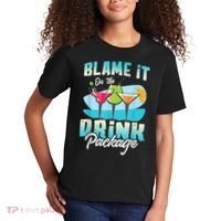 Cruise Alcohol Wine Lover Blame It On The Drink Package Kids T-Shirt thumb 2