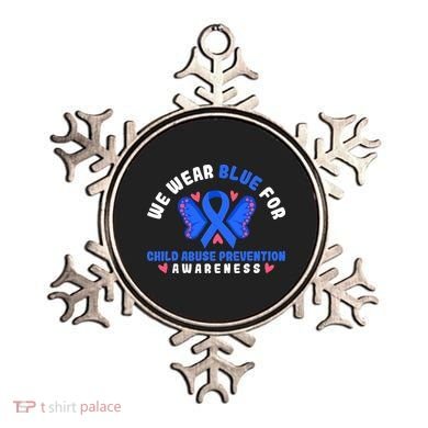 Child Abuse Warrior Prevention Month Blue Ribbon Awareness Ornament
