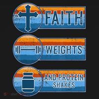Christian Athlete Workout Gym Weightlifting Jesus Backpack thumb 2