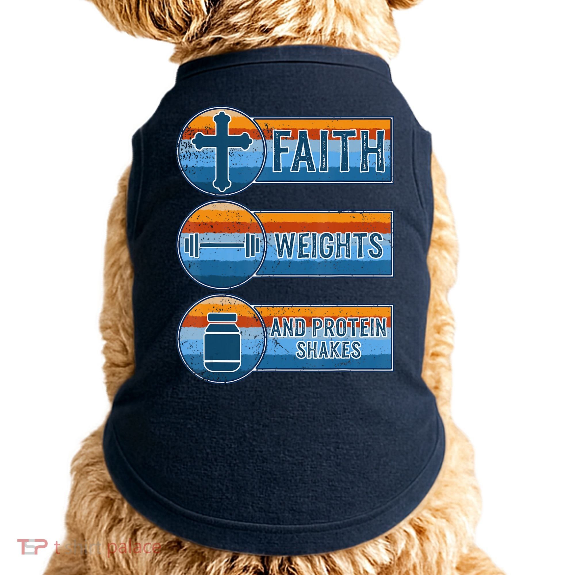Christian Athlete Workout Gym Weightlifting Jesus Doggie Tank
