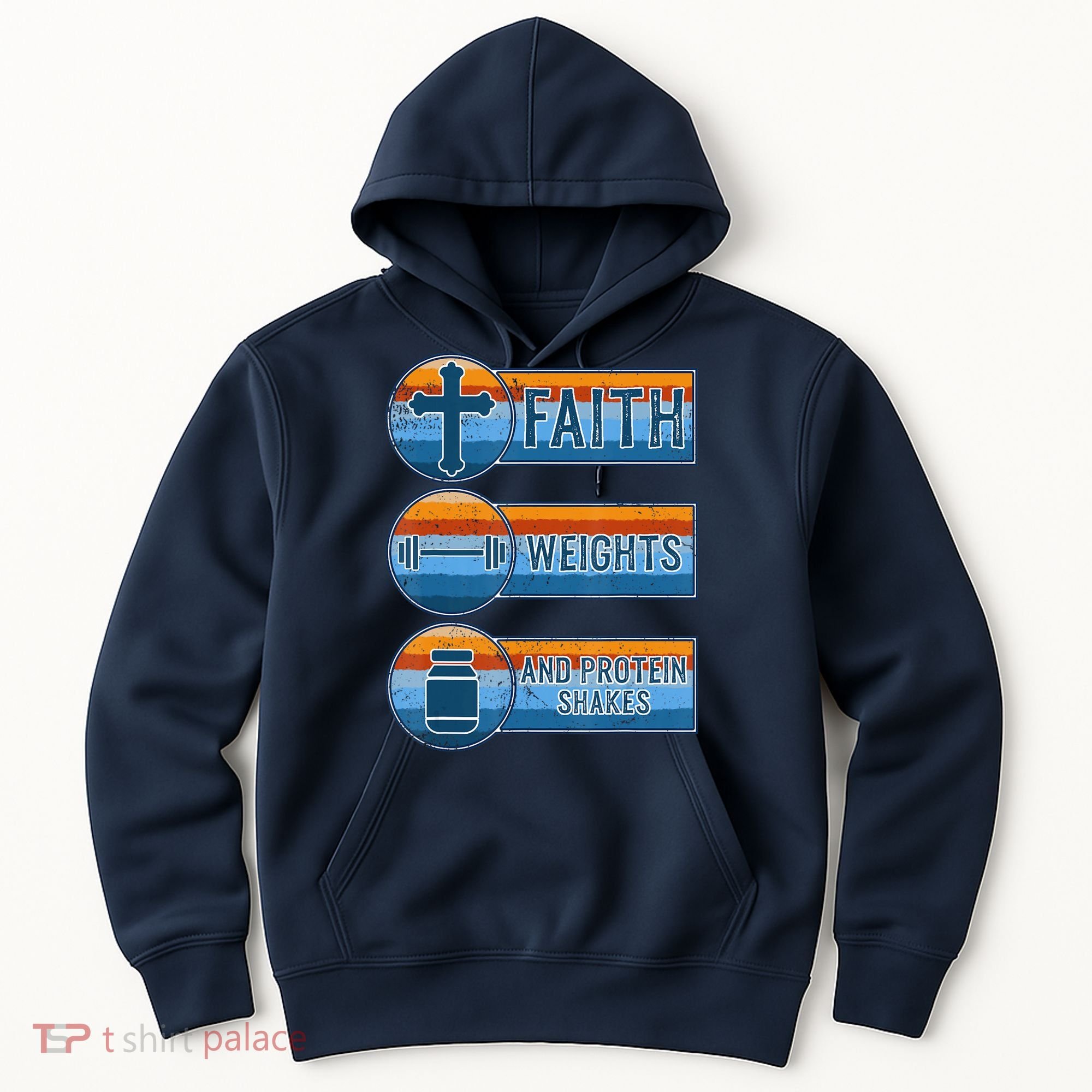 Christian Athlete Workout Gym Weightlifting Jesus Hoodie