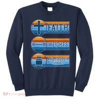 Christian Athlete Workout Gym Weightlifting Jesus Sweatshirt thumb 0