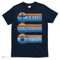 Christian Athlete Workout Gym Weightlifting Jesus T-Shirt thumb 0