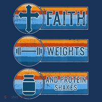 Christian Athlete Workout Gym Weightlifting Jesus T-Shirt thumb 7