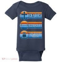 Christian Athlete Workout Gym Weightlifting Jesus Baby Bodysuit thumb 0
