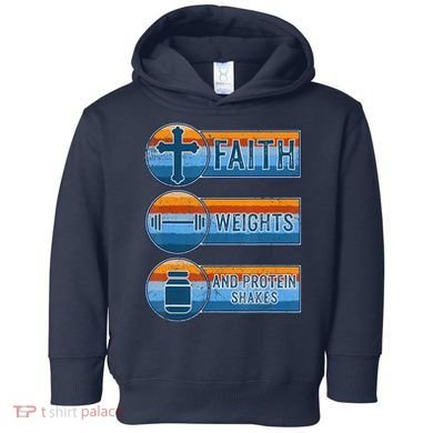 Christian Athlete Workout Gym Weightlifting Jesus Toddler Hoodie
