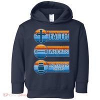 Christian Athlete Workout Gym Weightlifting Jesus Toddler Hoodie thumb 0