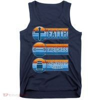 Christian Athlete Workout Gym Weightlifting Jesus Tank Top thumb 0