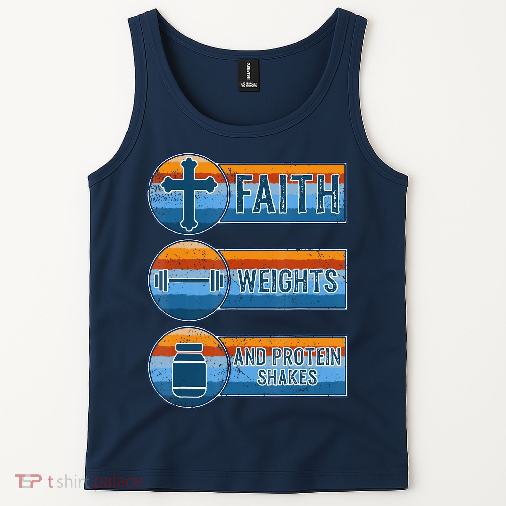 Christian Athlete Workout Gym Weightlifting Jesus Tank Top