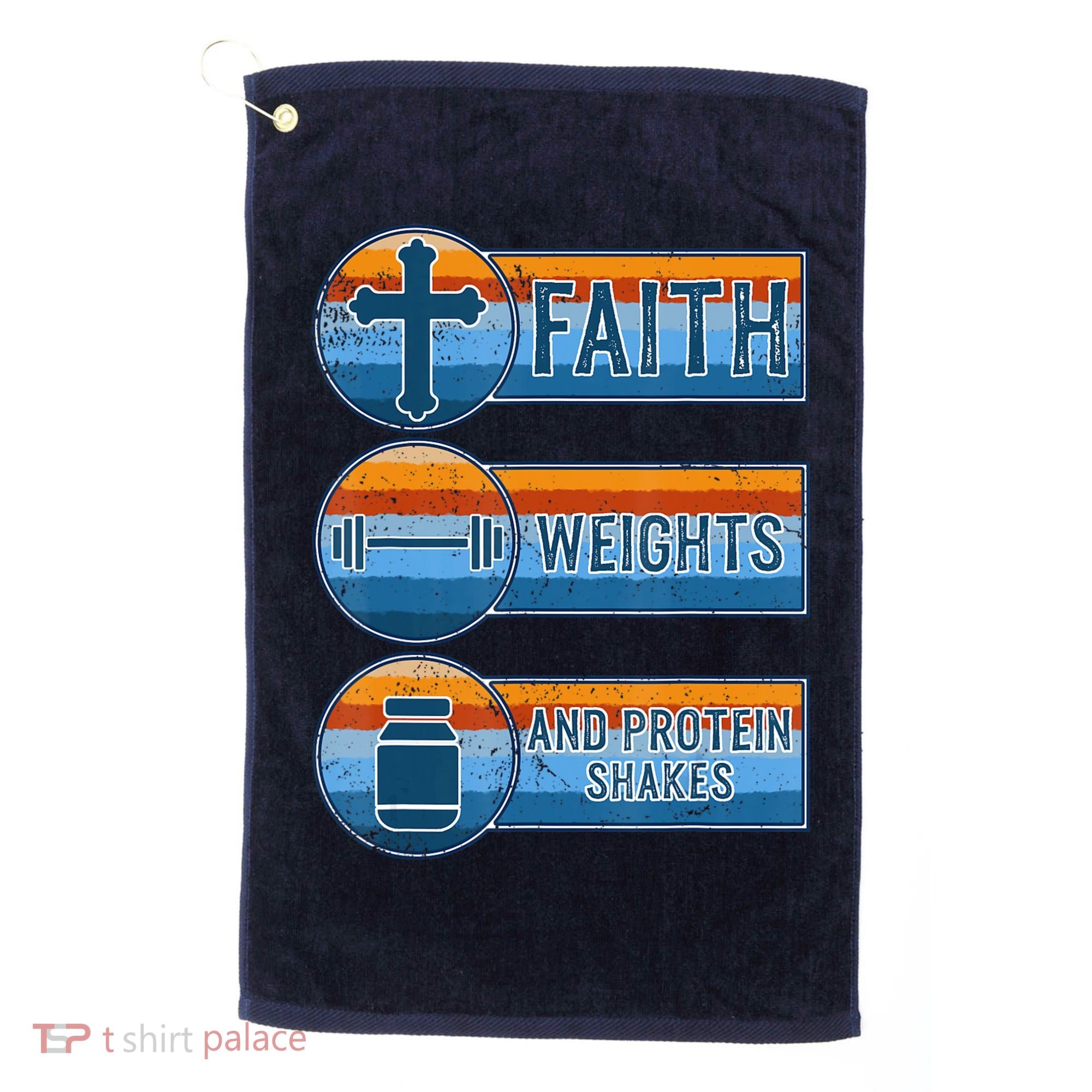 Christian Athlete Workout Gym Weightlifting Jesus Golf Towel