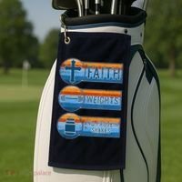 Christian Athlete Workout Gym Weightlifting Jesus Golf Towel thumb 2