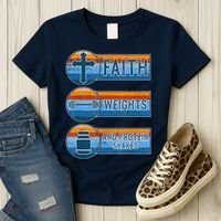 Christian Athlete Workout Gym Weightlifting Jesus Women's T-Shirt thumb 3