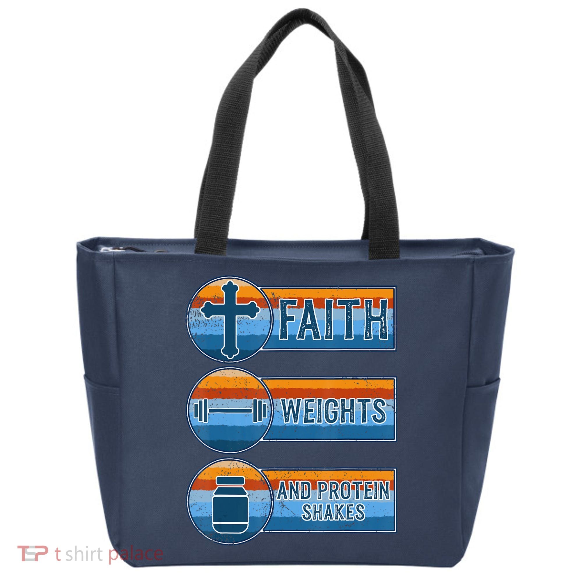 Christian Athlete Workout Gym Weightlifting Jesus Tote Bag