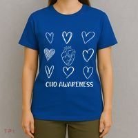 Chd Awareness Warriorheart Disease Month Awareness T-Shirt thumb 4