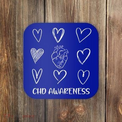 Chd Awareness Warriorheart Disease Month Awareness Coaster
