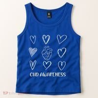Chd Awareness Warriorheart Disease Month Awareness Tank Top thumb 2