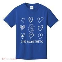 Chd Awareness Warriorheart Disease Month Awareness Kids T-Shirt thumb 0