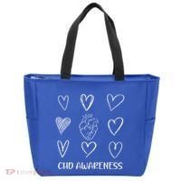 Chd Awareness Warriorheart Disease Month Awareness Tote Bag thumb 0