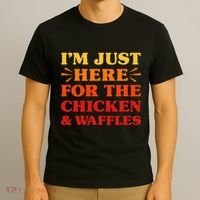 Chicken And Waffles I Love Chicken And Waffles Funny Food T-Shirt thumb 3