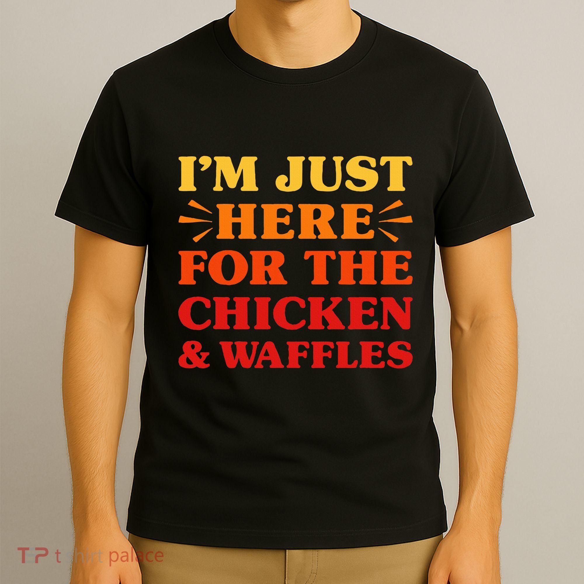 Chicken And Waffles I Love Chicken And Waffles Funny Food T-Shirt