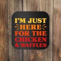 Chicken And Waffles I Love Chicken And Waffles Funny Food Coaster thumb 0