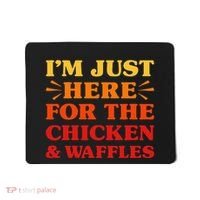 Chicken And Waffles I Love Chicken And Waffles Funny Food Mousepad thumb 0
