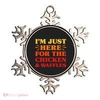 Chicken And Waffles I Love Chicken And Waffles Funny Food Ornament thumb 0
