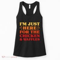 Chicken And Waffles I Love Chicken And Waffles Funny Food Women's Tank Top thumb 0