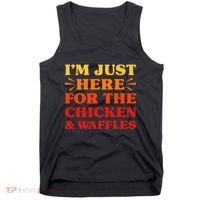 Chicken And Waffles I Love Chicken And Waffles Funny Food Tank Top thumb 0
