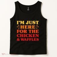 Chicken And Waffles I Love Chicken And Waffles Funny Food Tank Top thumb 2