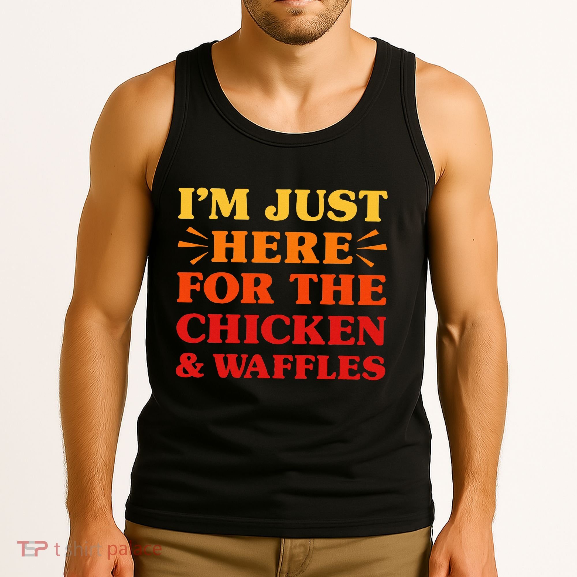 Chicken And Waffles I Love Chicken And Waffles Funny Food Tank Top