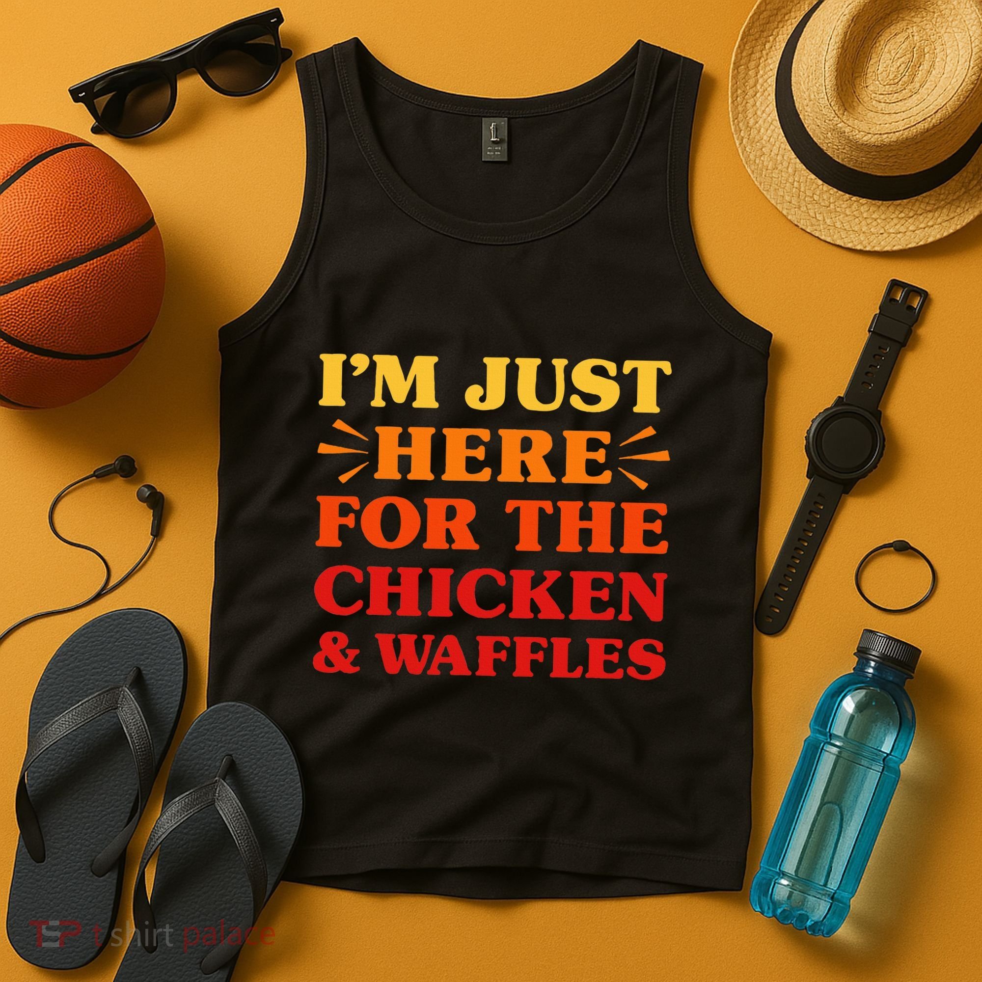 Chicken And Waffles I Love Chicken And Waffles Funny Food Tank Top