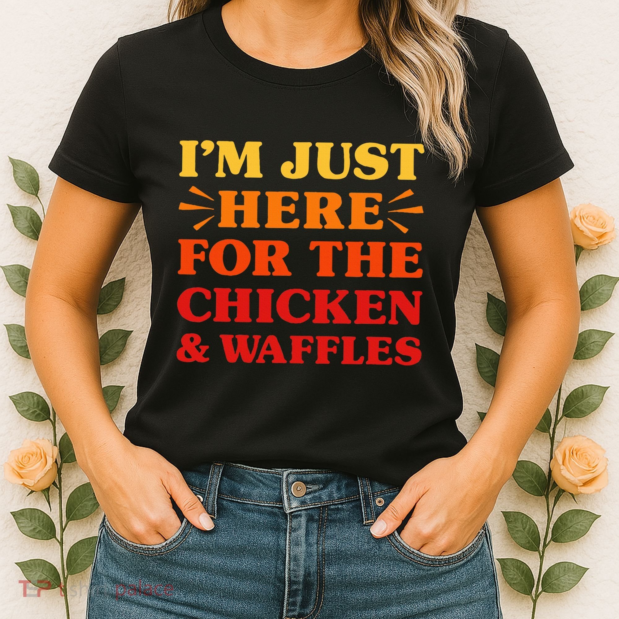 Chicken And Waffles I Love Chicken And Waffles Funny Food Women's T-Shirt