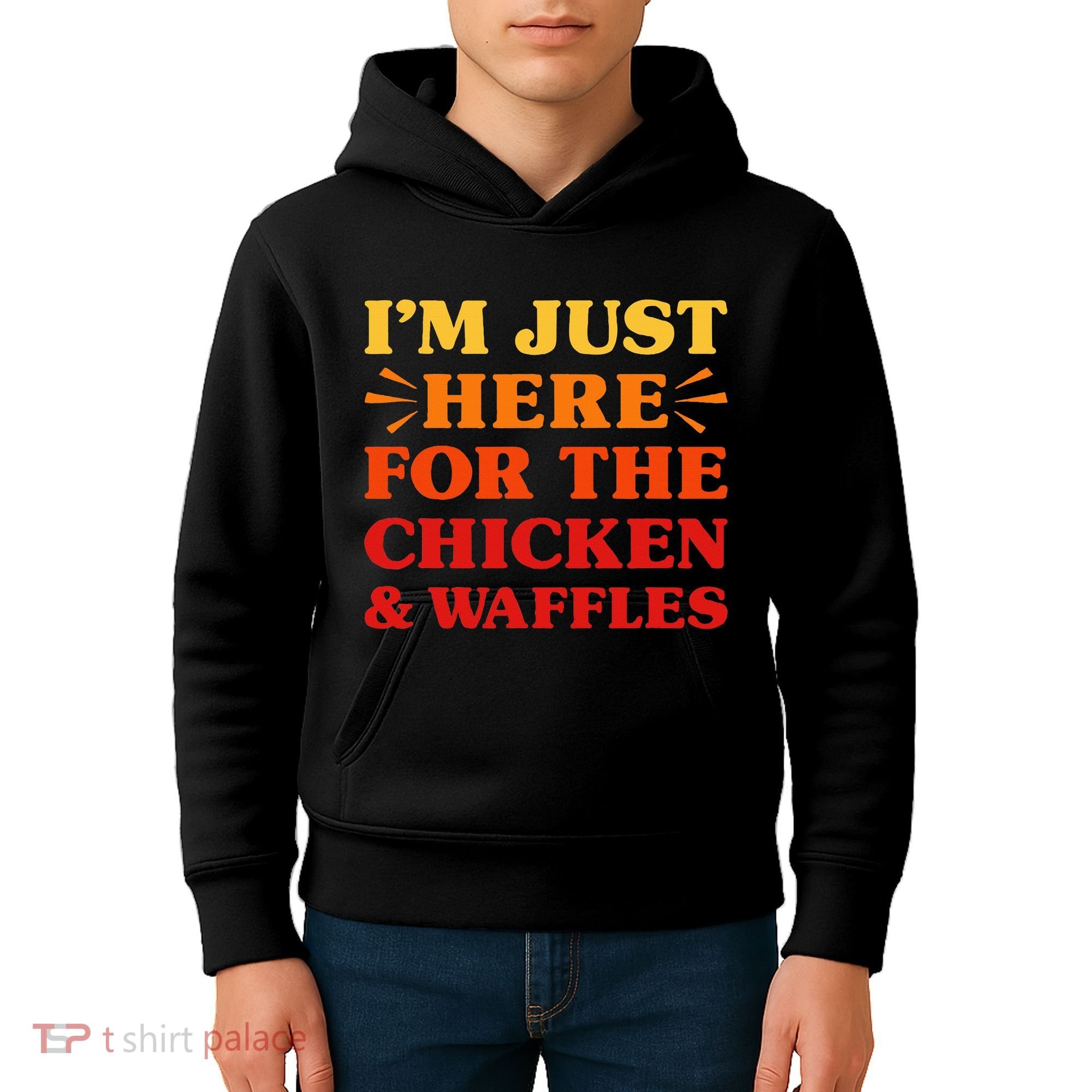 Chicken And Waffles I Love Chicken And Waffles Funny Food Kids Hoodie
