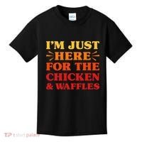 Chicken And Waffles I Love Chicken And Waffles Funny Food Kids T-Shirt thumb 0