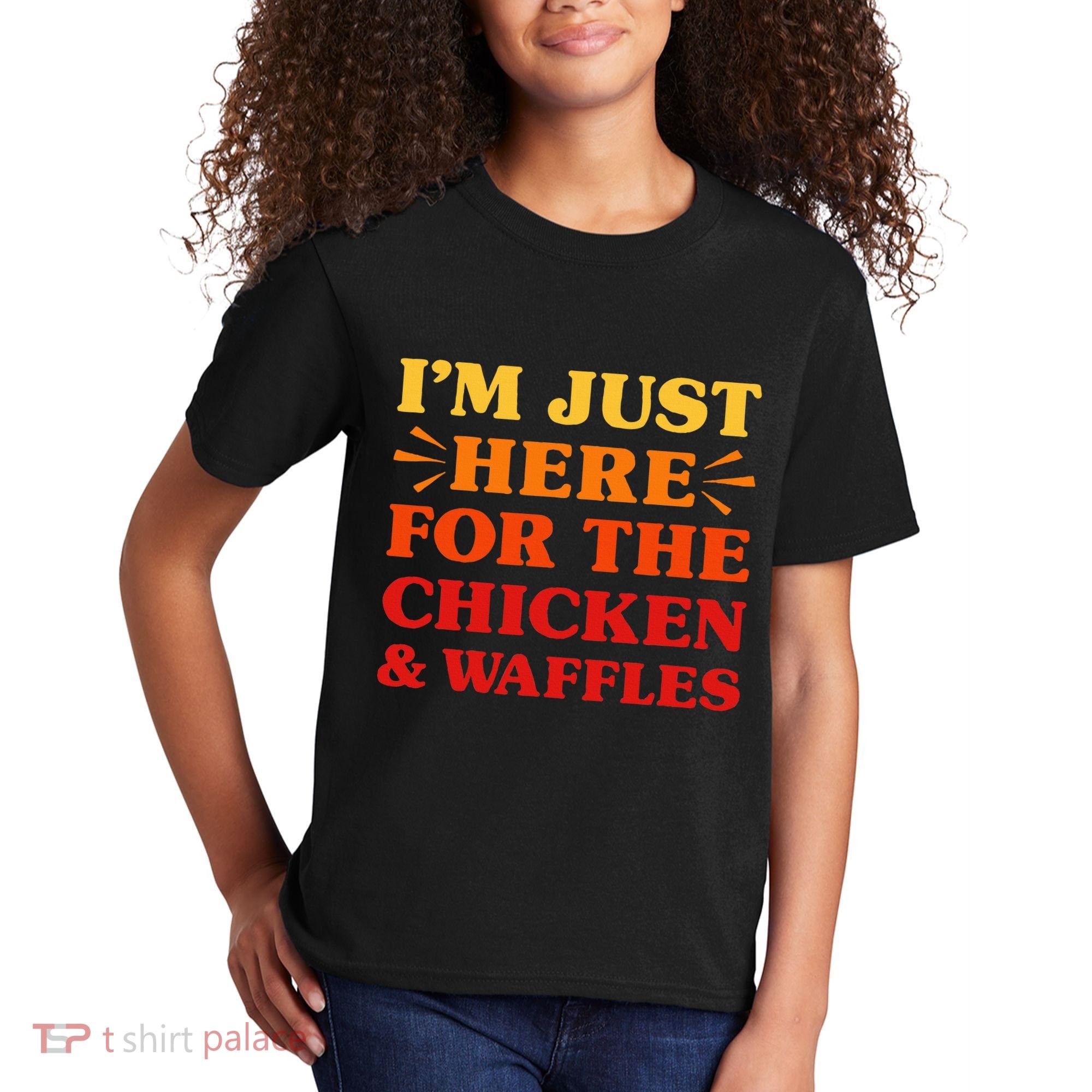 Chicken And Waffles I Love Chicken And Waffles Funny Food Kids T-Shirt