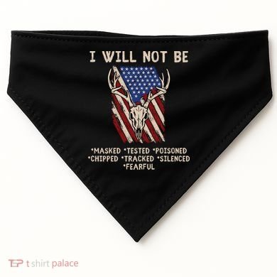 Conservative Anti Woke Politically Incorrect USA-Made Doggie Bandana