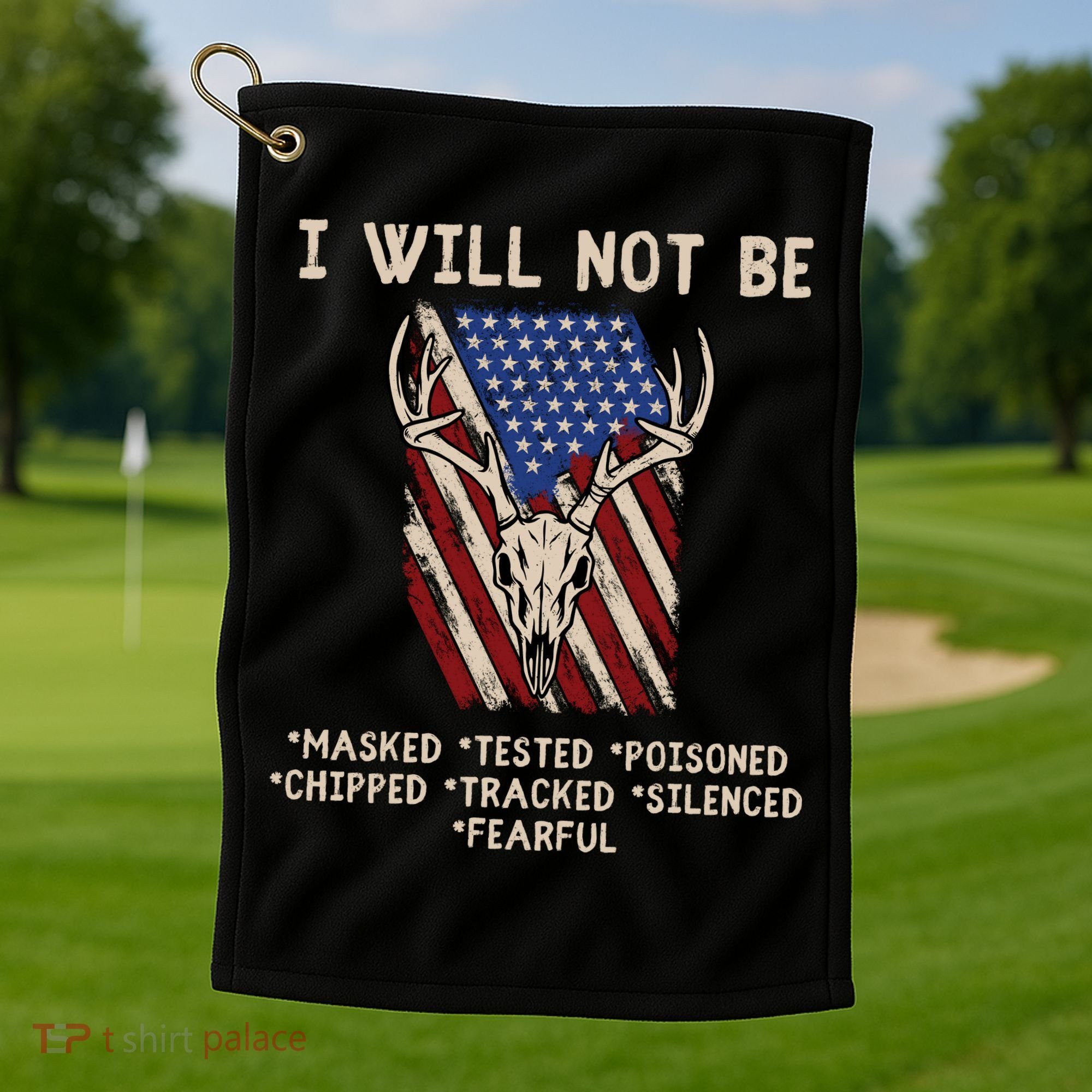 Conservative Anti Woke Politically Incorrect Golf Towel
