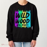 Cool Artsy Wild Wood New Jersey Beach Lover Boardwalk Women's Sweatshirt thumb 0