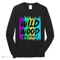 Cool Artsy Wild Wood New Jersey Beach Lover Boardwalk Long Sleeve Shirt thumb 0